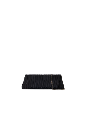Designer Anouk Small Trapezoid Clutch - black