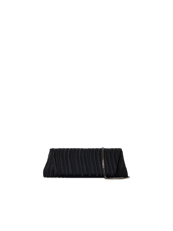Designer Anouk Small Trapezoid Clutch - black