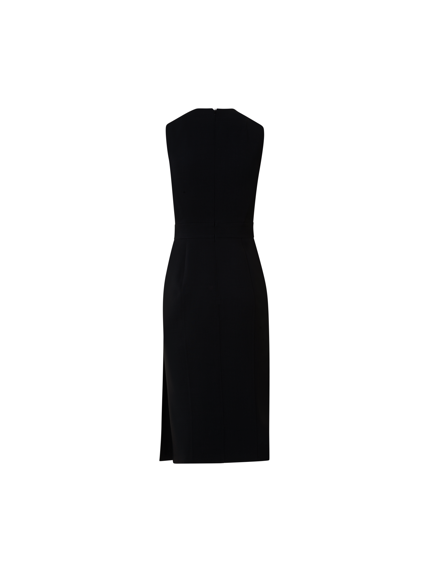 Sleeveless Sheath Dress from Wool Double-Face Black / 6 Sleeveless Sheath Dress from Wool Double-Face Black / 6