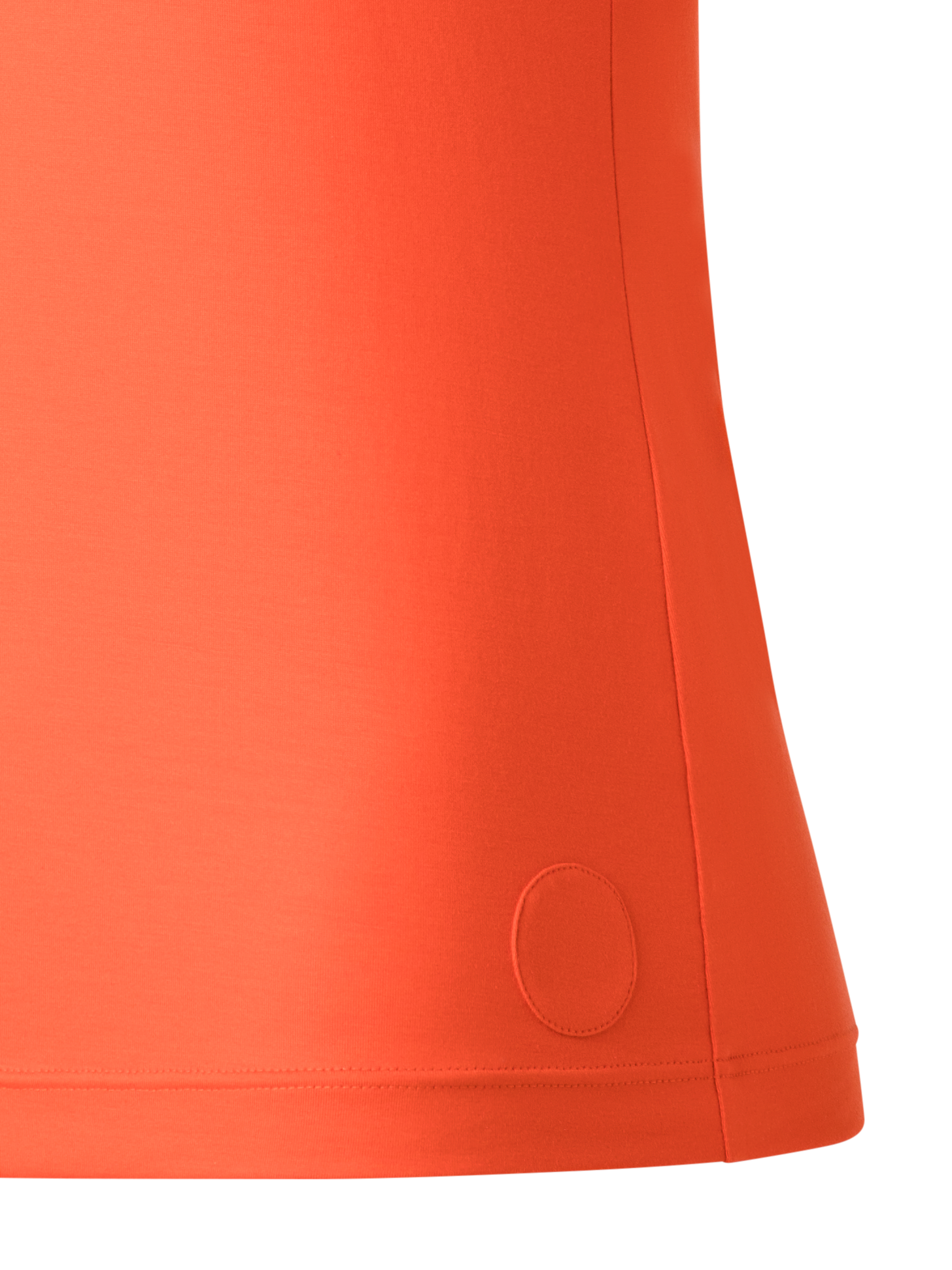Designer Square Neck T-Shirt in Modal - orange