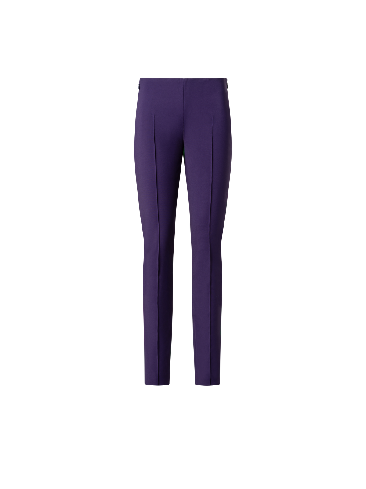 Designer Slim Cotton Techno Stretch Pants - purple