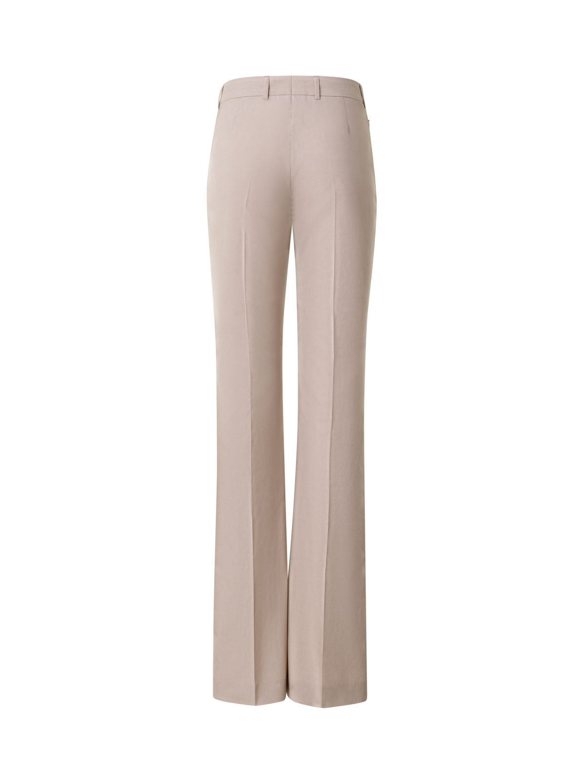 Designer Slight Bootcut Cotton Poplin Pants - beige