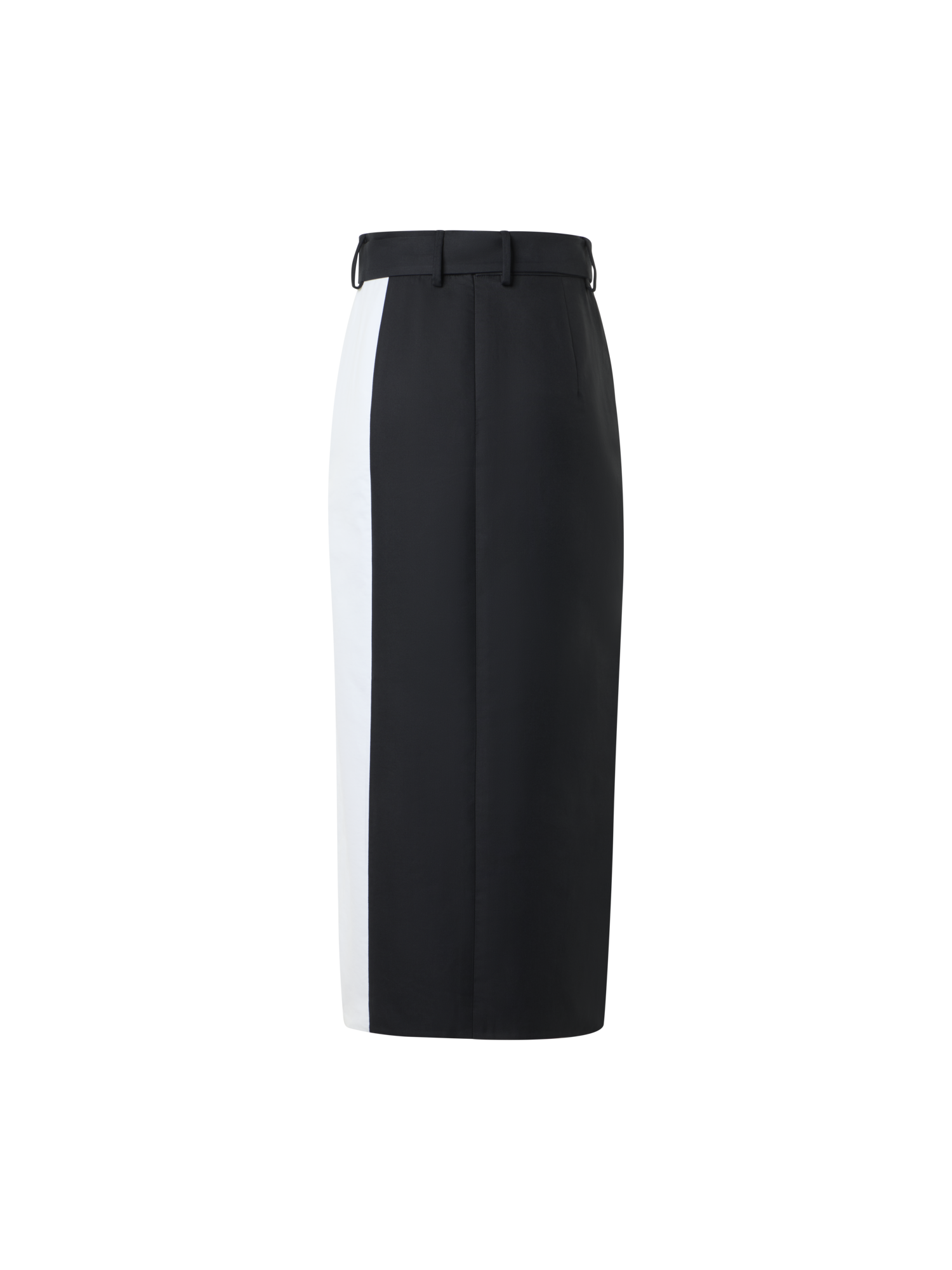 Designer Midi Skirt with Wrap Look and Cloud Print - multicolor