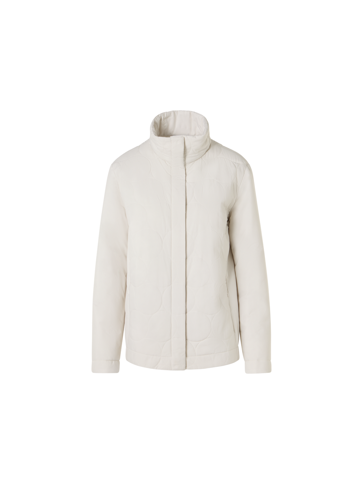 Designer Signature Dot Quilt Jacket - ecru - beige