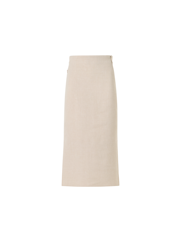 Designer Midi Pencil Skirt - grey