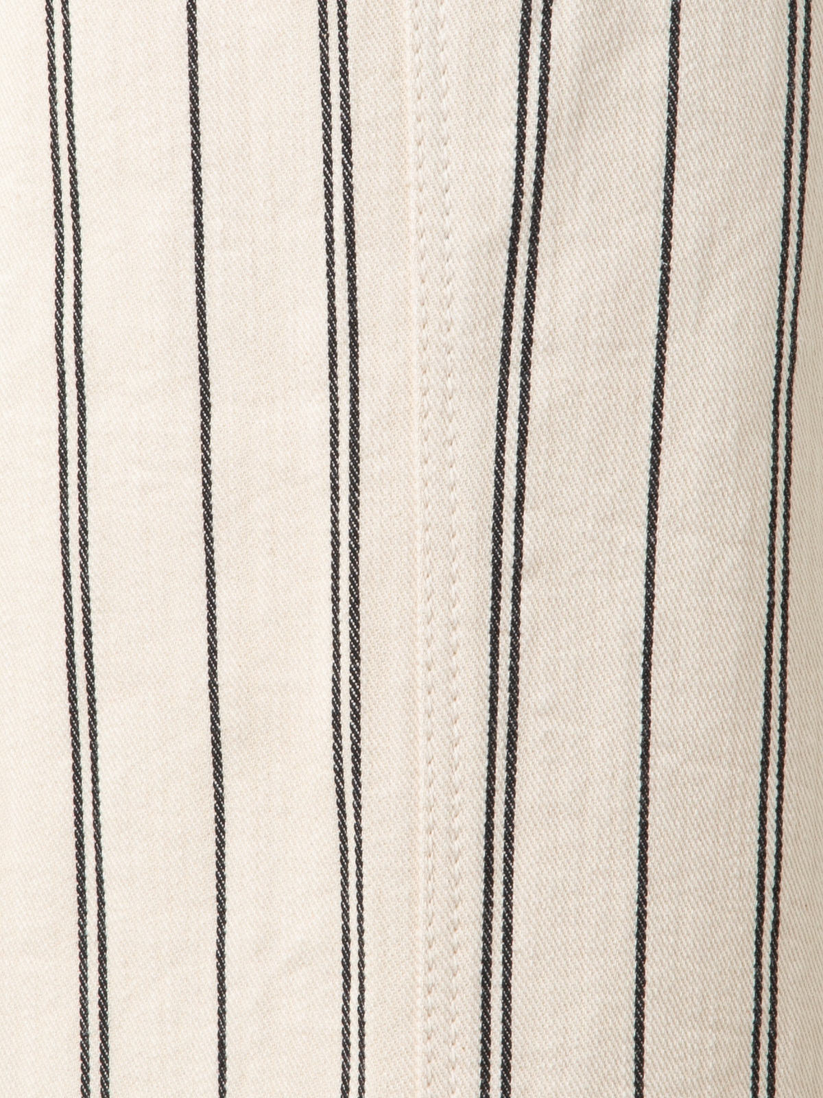 Designer Striped Light Cotton Culotte Pants - neutral - multicolor - ecru - white