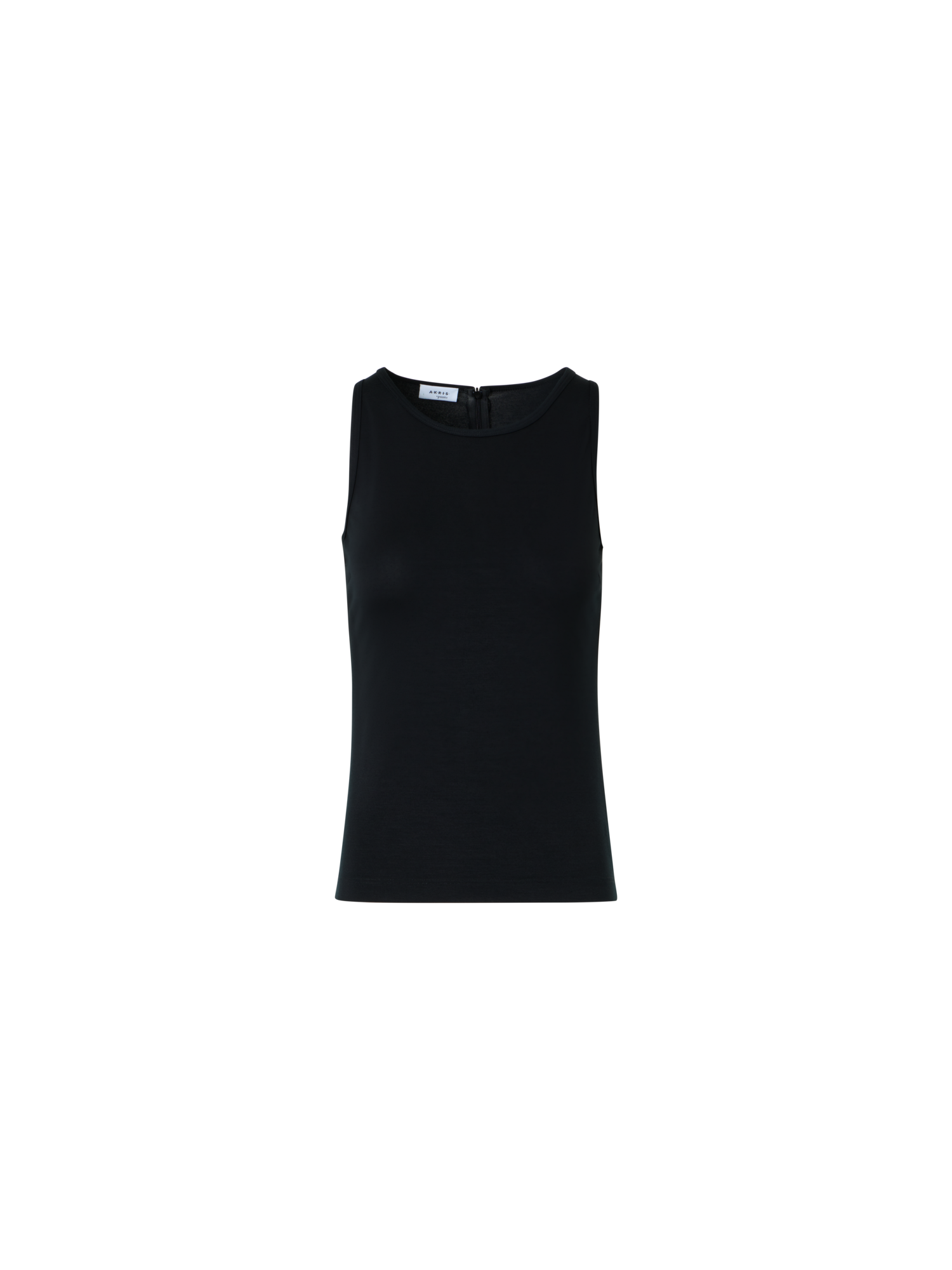 Designer Fitted Speedo Top in Stretch Modal Jersey - black