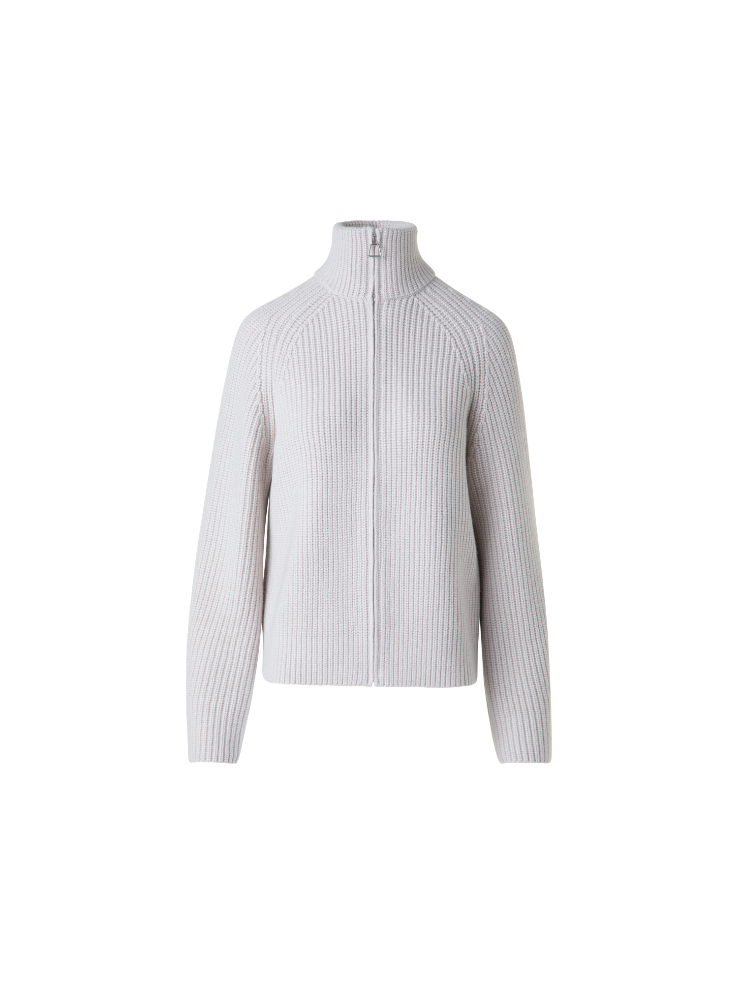 Designer Boxy Rib Knit Cardigan in Pure Cashmere - neutral - grey - beige