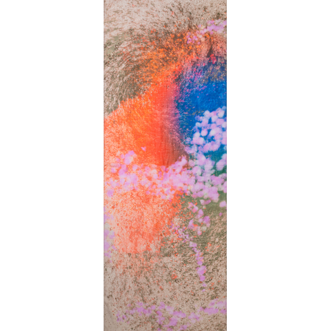 Cashmere Silk Scarf with Waterlilly print