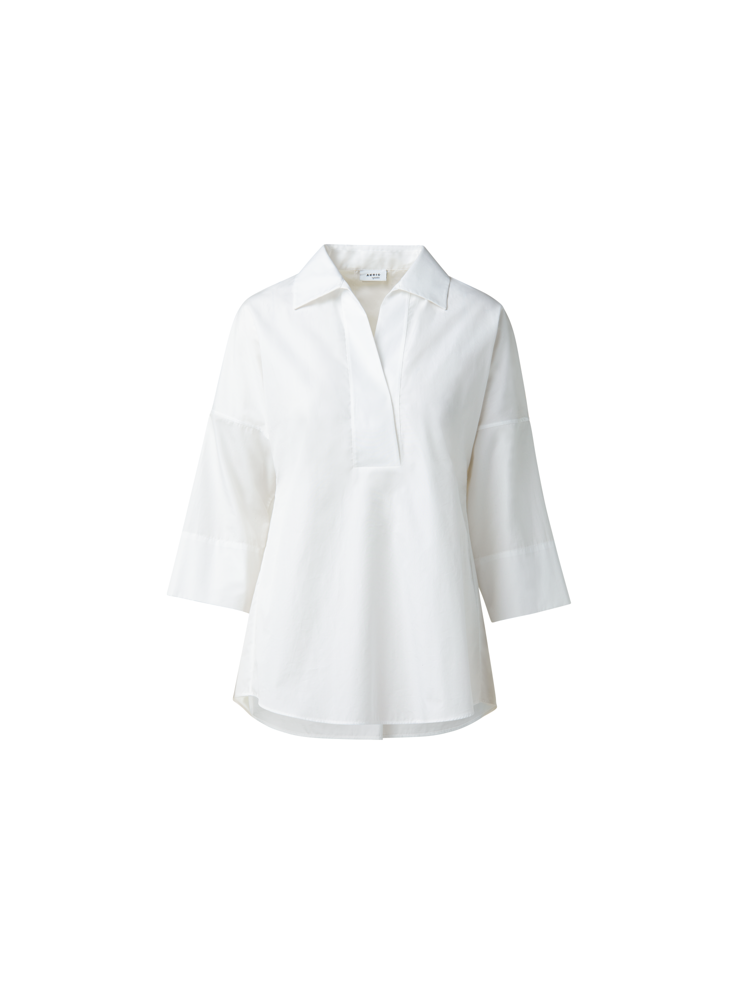 Designer Oversized Shirt with Kimono Sleeves - white