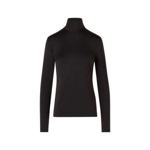 Mock Neck Shirt in Modal Jersey
