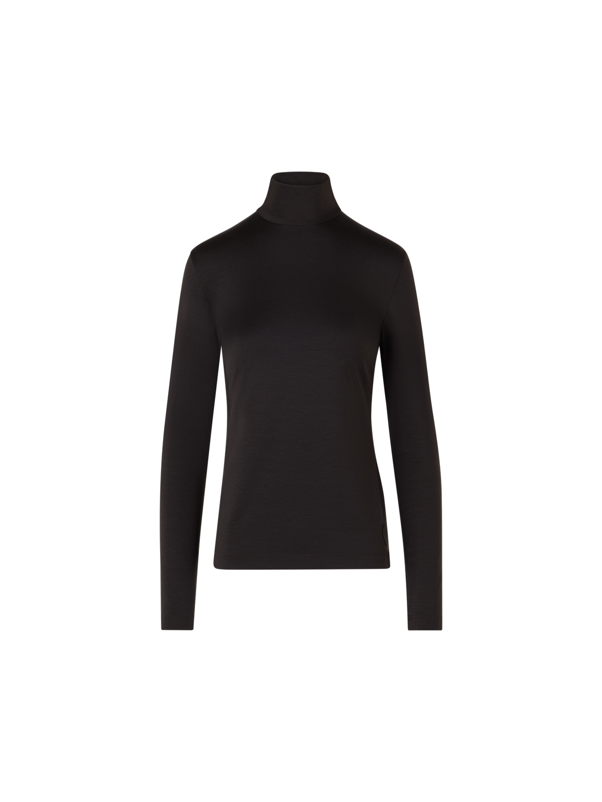Designer Mock Neck Shirt in Modal Jersey - brown