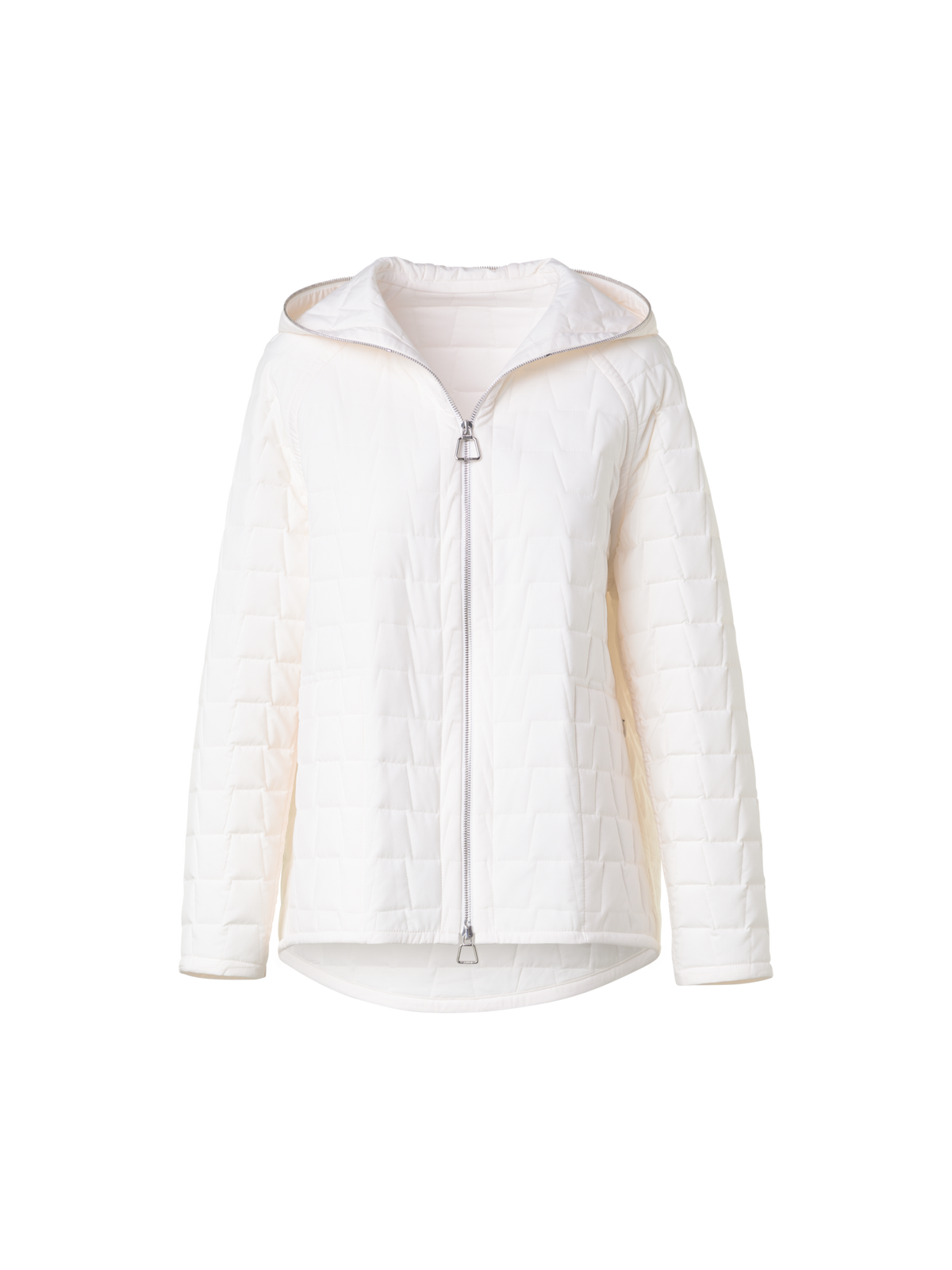 Designer Reversible Quilted Trapezoid Blouson - ecru - white