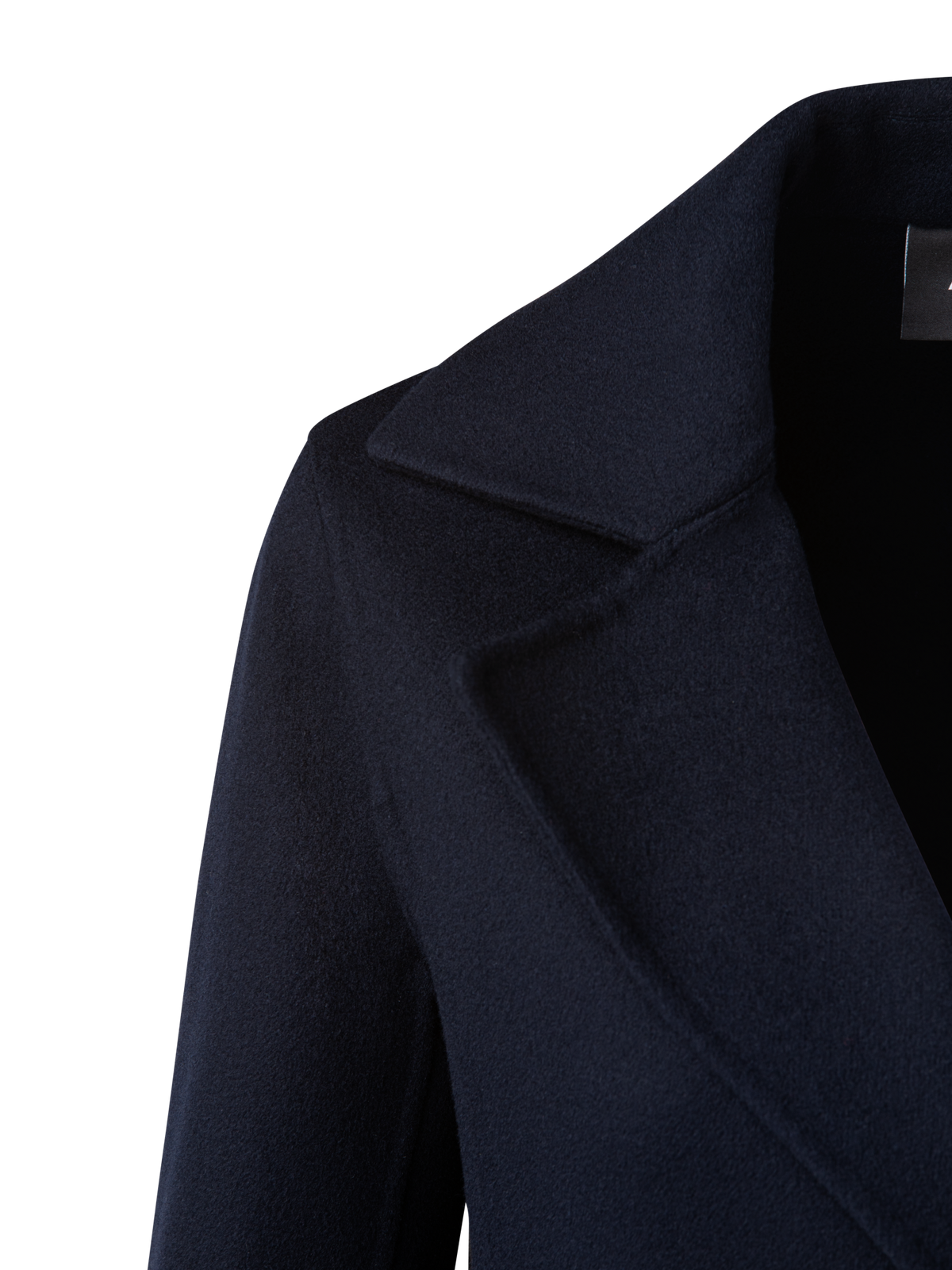 Designer Lightweight Double-Face Cashmere Coat - navy - blue