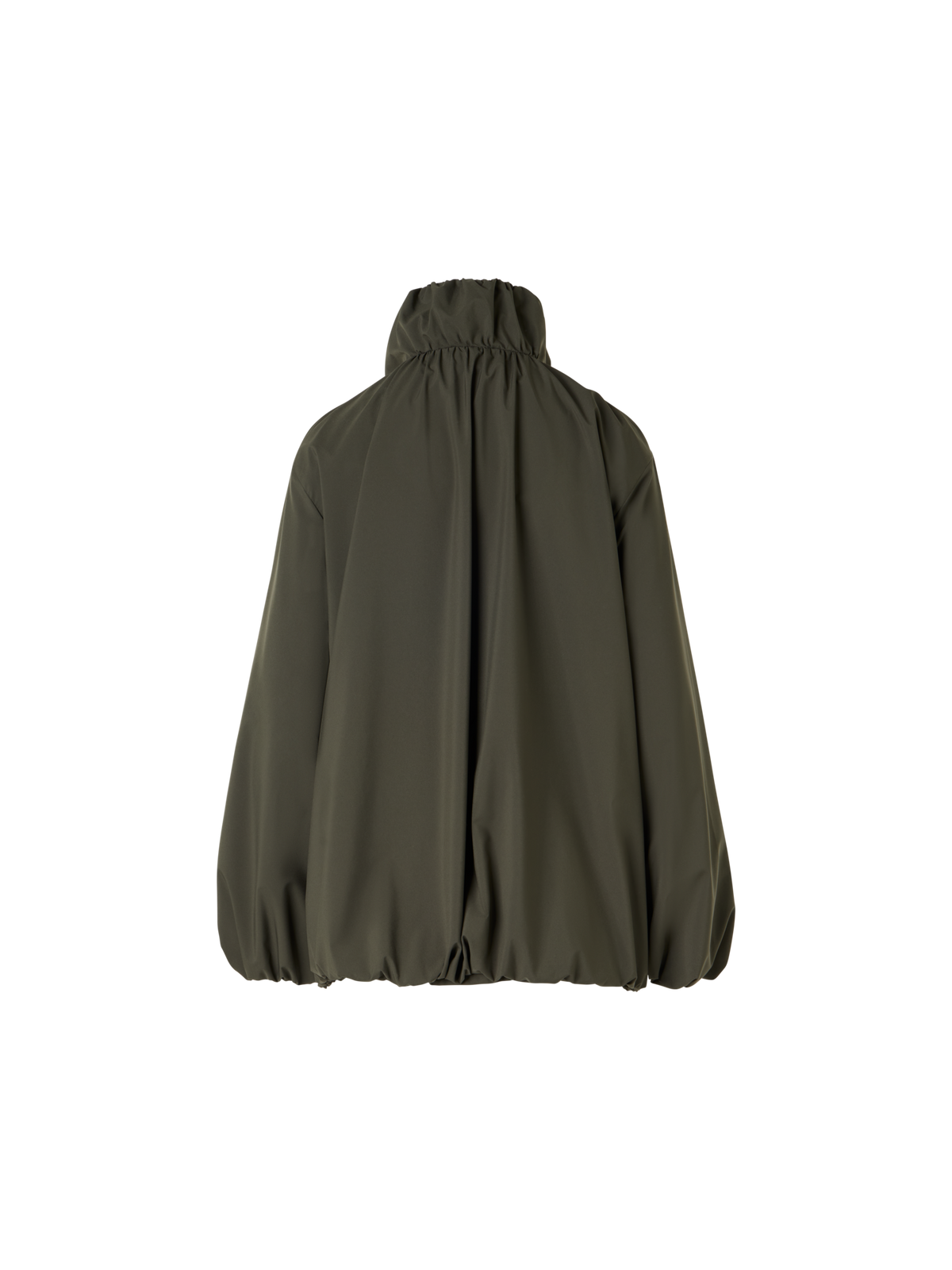 Designer Water-Repellent Parachute-Taffeta Short Parka - green