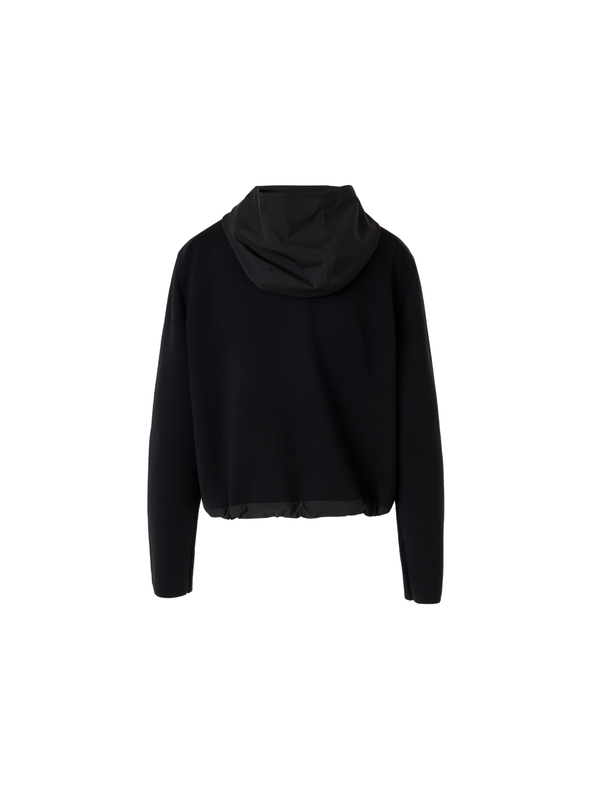 Designer Long-Sleeve Mixed-Media Knit Cardigan - black