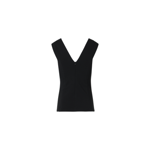 V-Neck Top in Signature Jersey