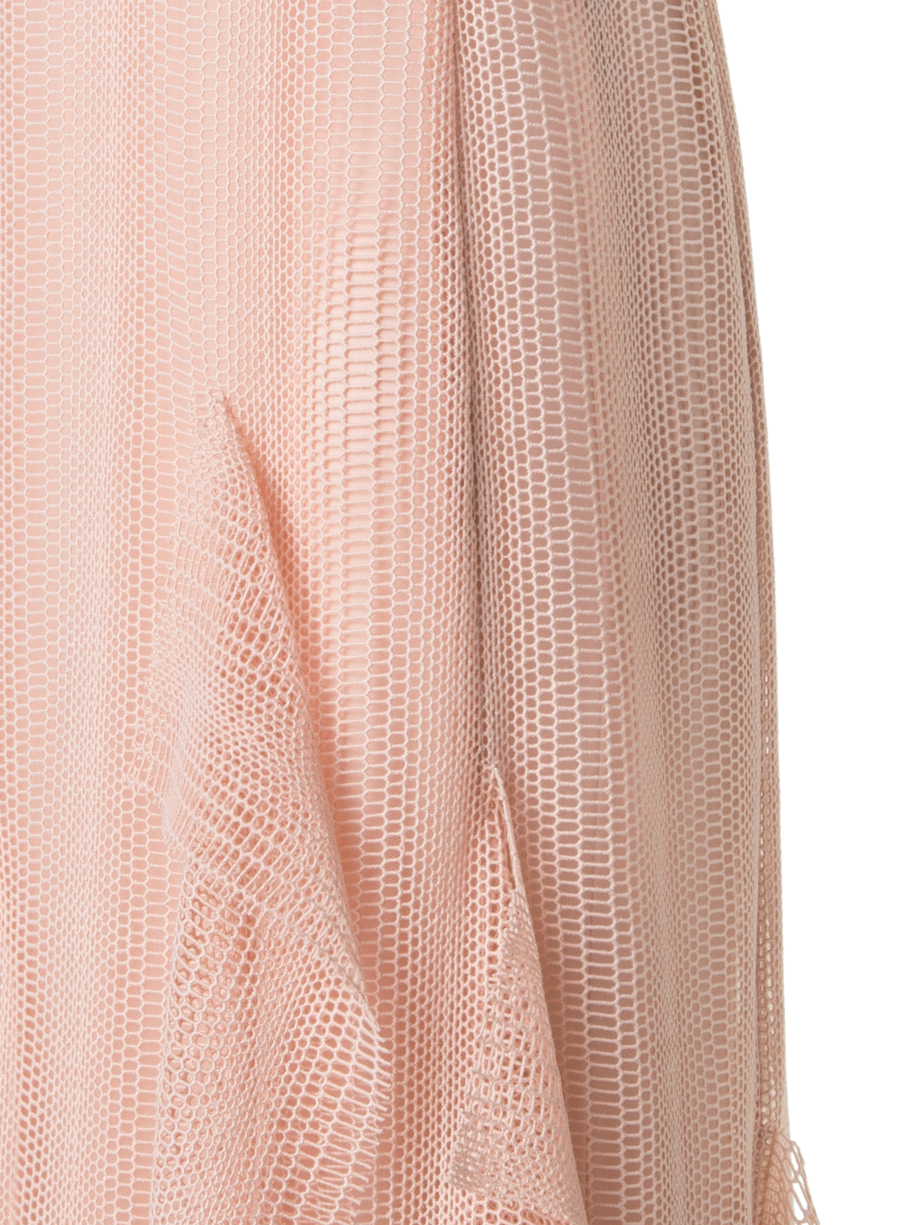 Designer Dégradé Stripe Embroided Evening Dress - pastel - pink