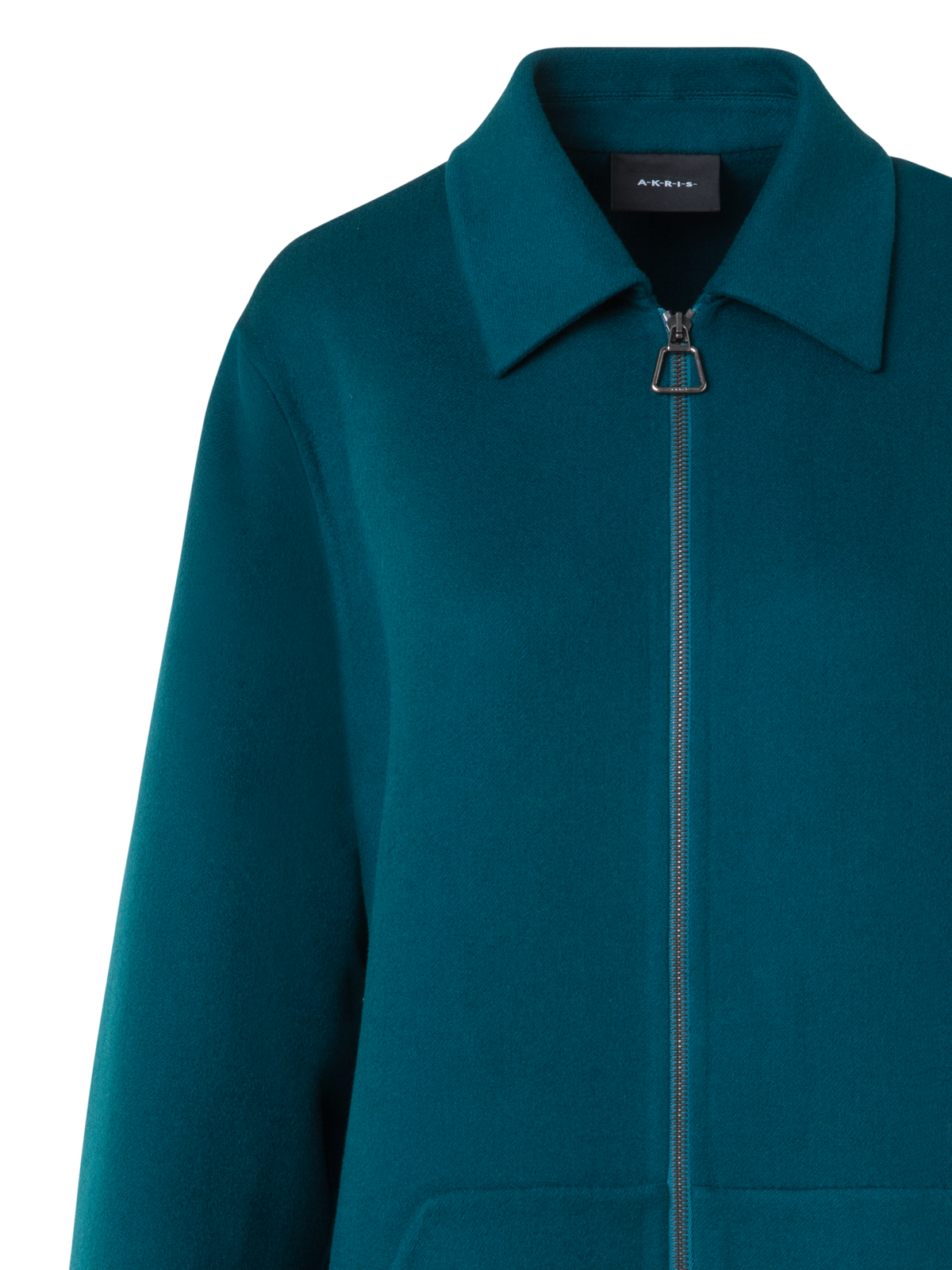 Designer Short Cashmere Double-Face Coat - green