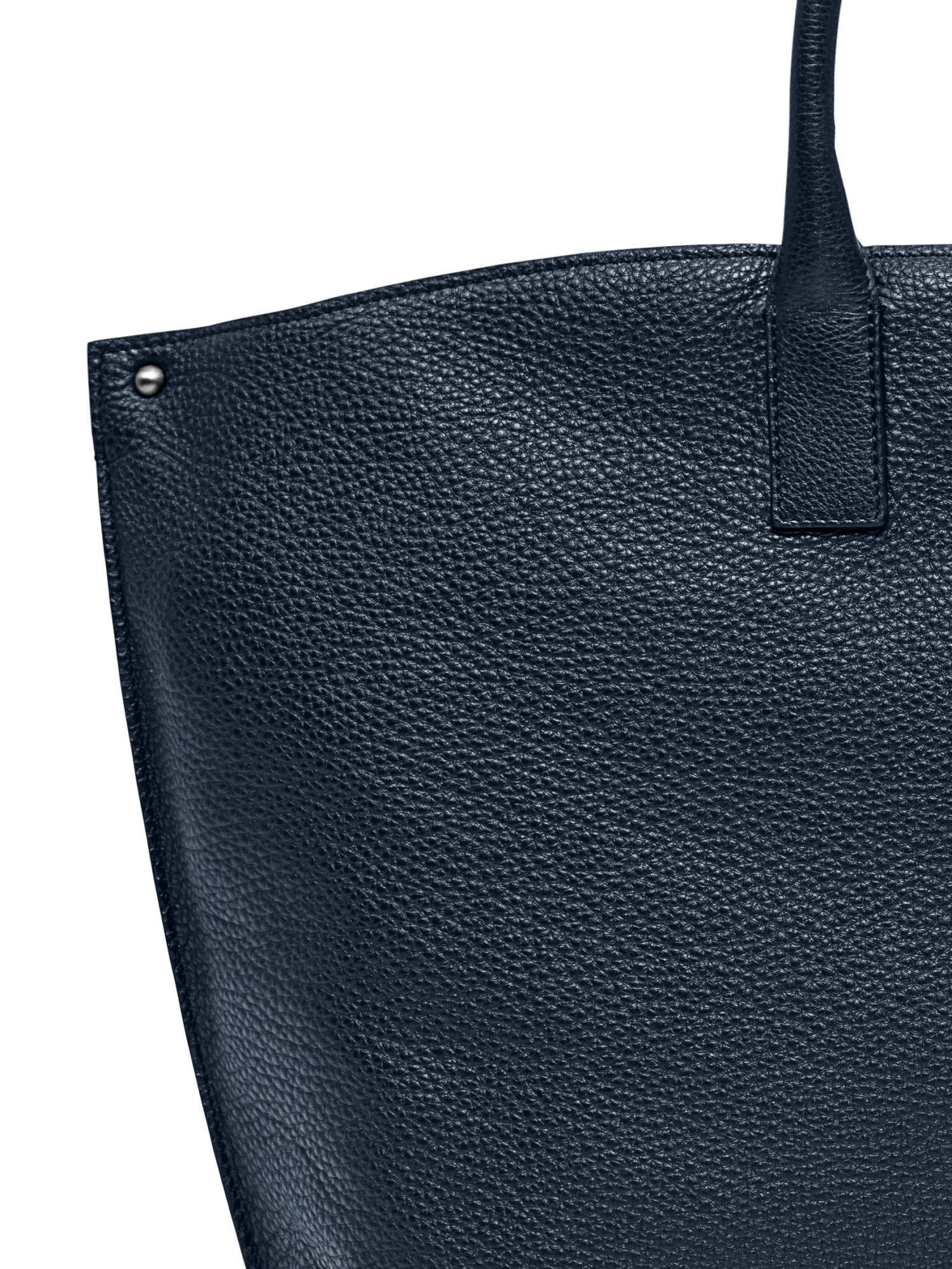 Designer Ai Medium Top Handle Tote - navy - blue
