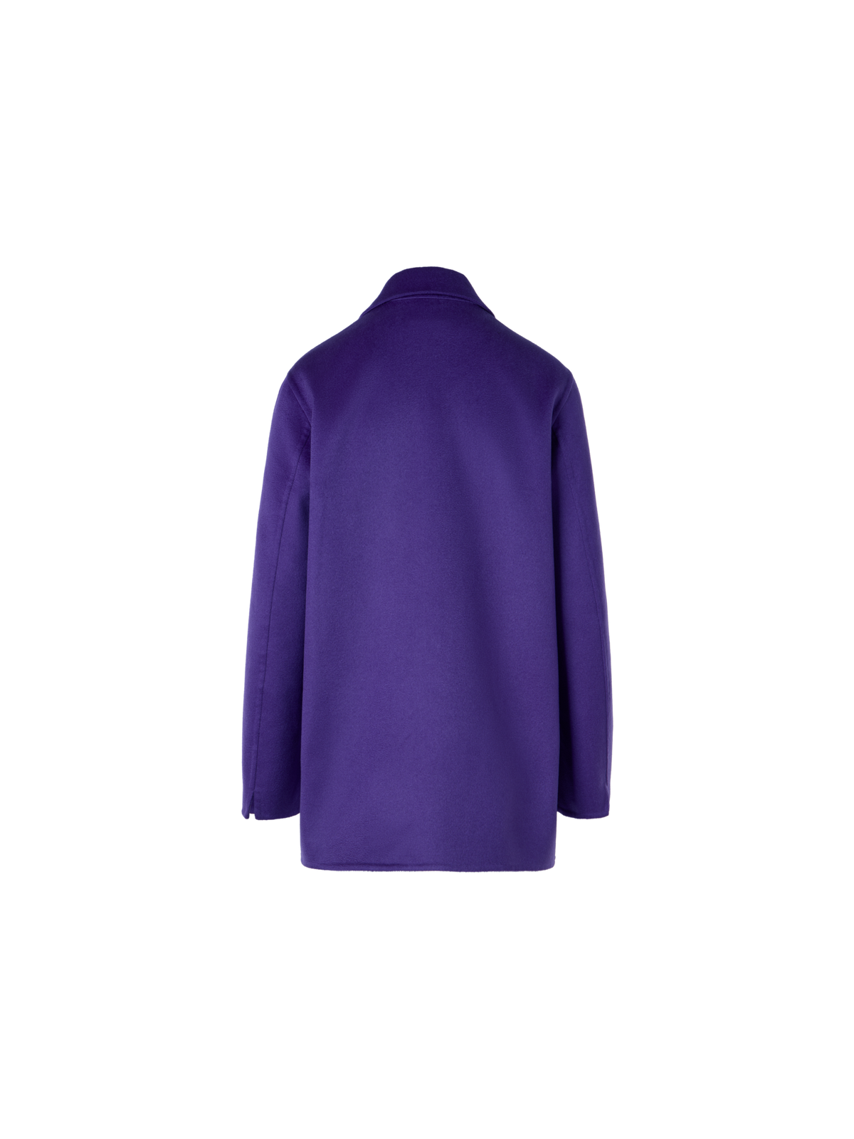 Designer Laars Long Jacket in Cashmere Double-Face - purple