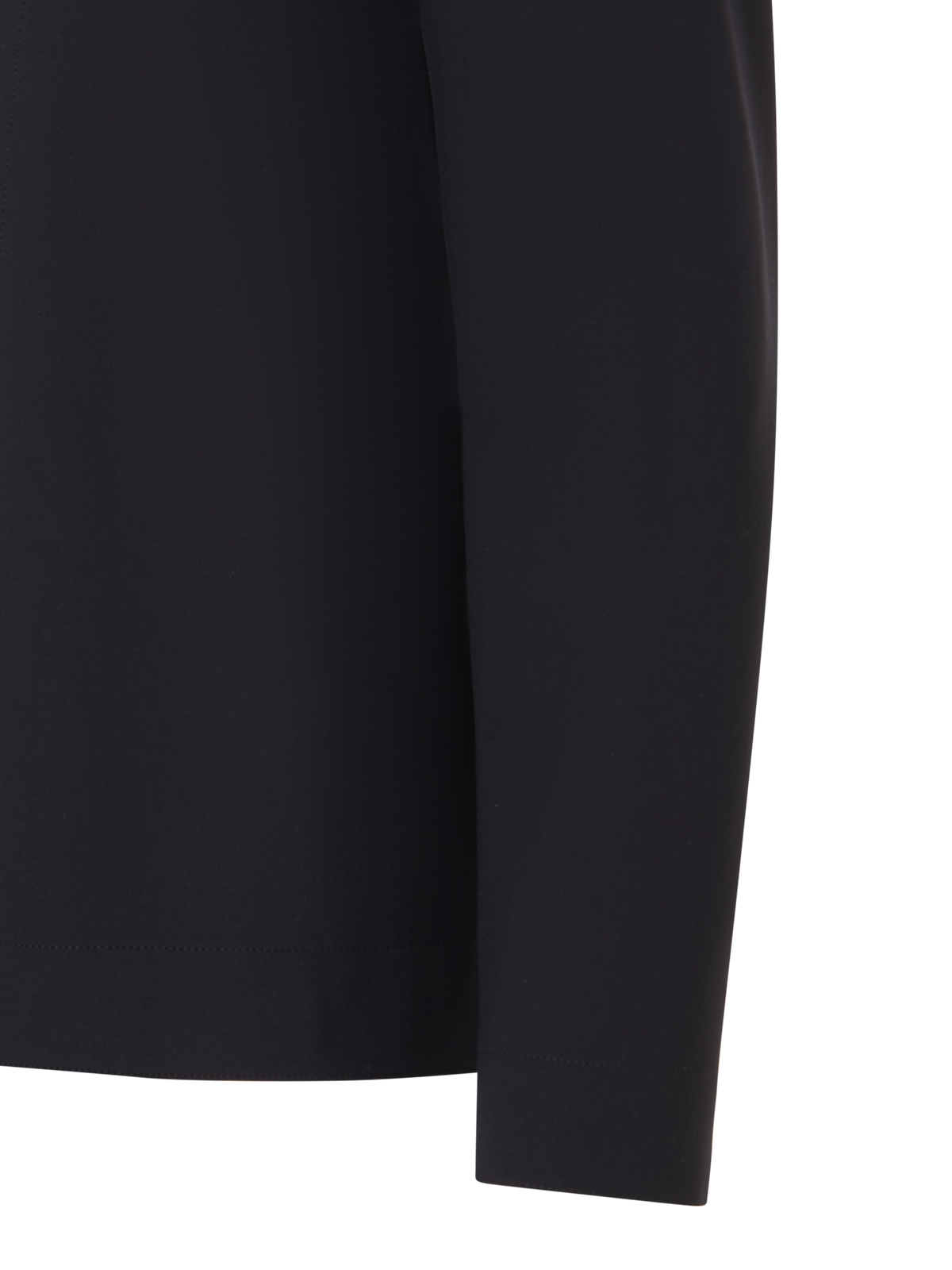 Designer Jacket with Open Back in Light Neoprene - black