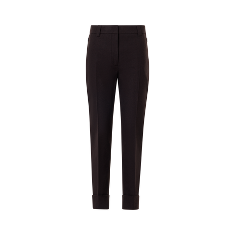 Cuffed Tapered Flannel Pants