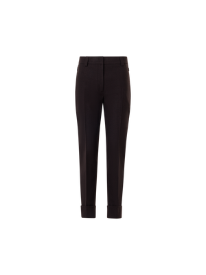 Designer Cuffed Tapered Flannel Pants