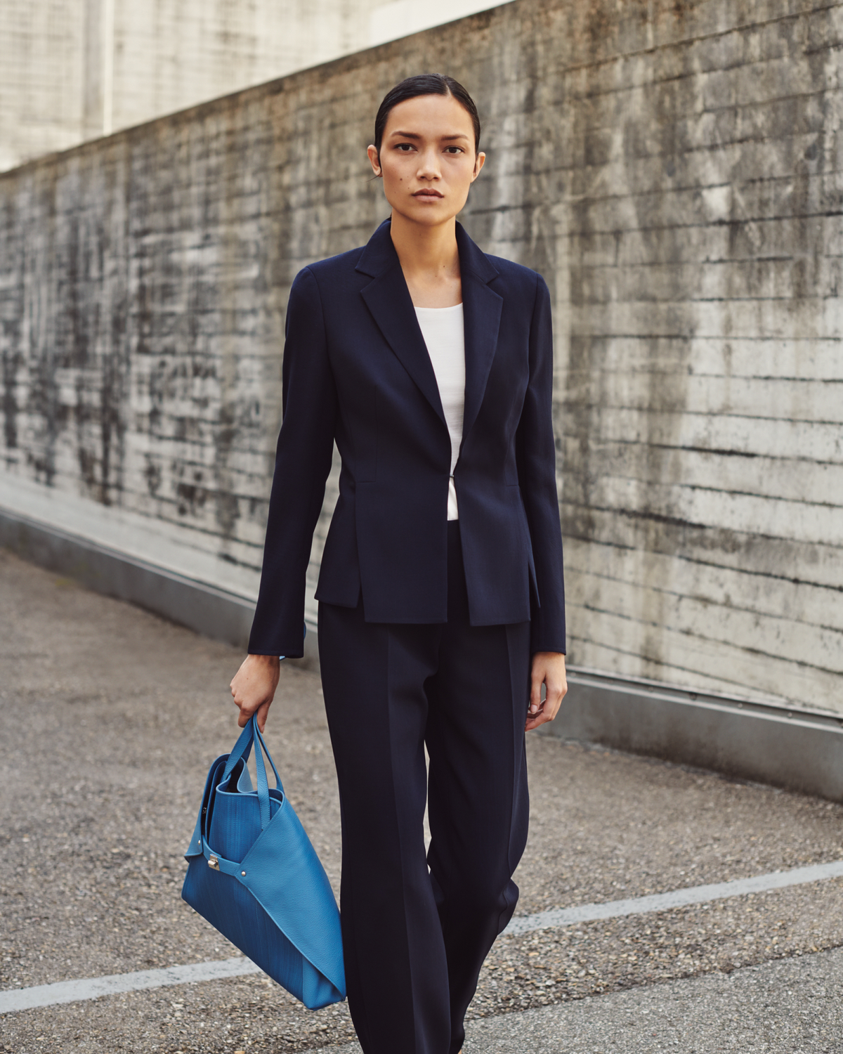 Designer 3/4 Length Sleeve Shirt from Silk Jersey - ecru - white #editorial