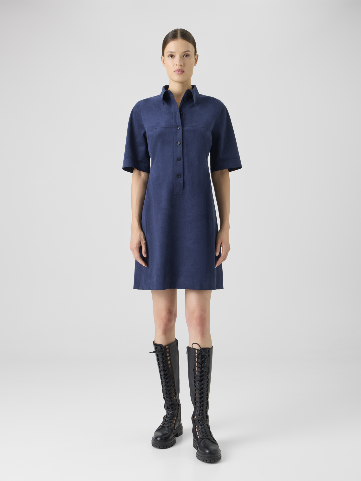 Designer Techno Ultrasuede Polo Dress 