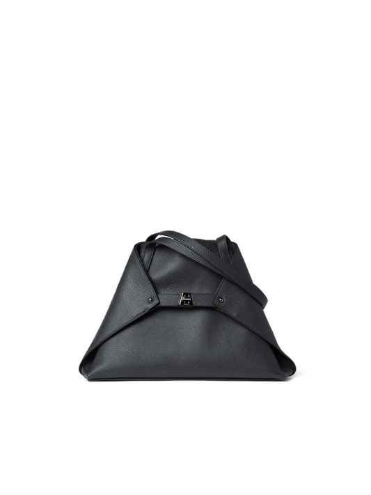 Designer Ai Small Shoulder Tote - neutral - black