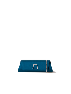 Designer Anouk Small Trapezoid Clutch - blue
