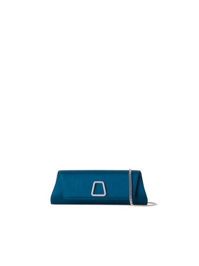 Designer Anouk Small Trapezoid Clutch - blue