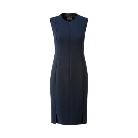 Sleeveless Sheath Dress from Wool Double-Face