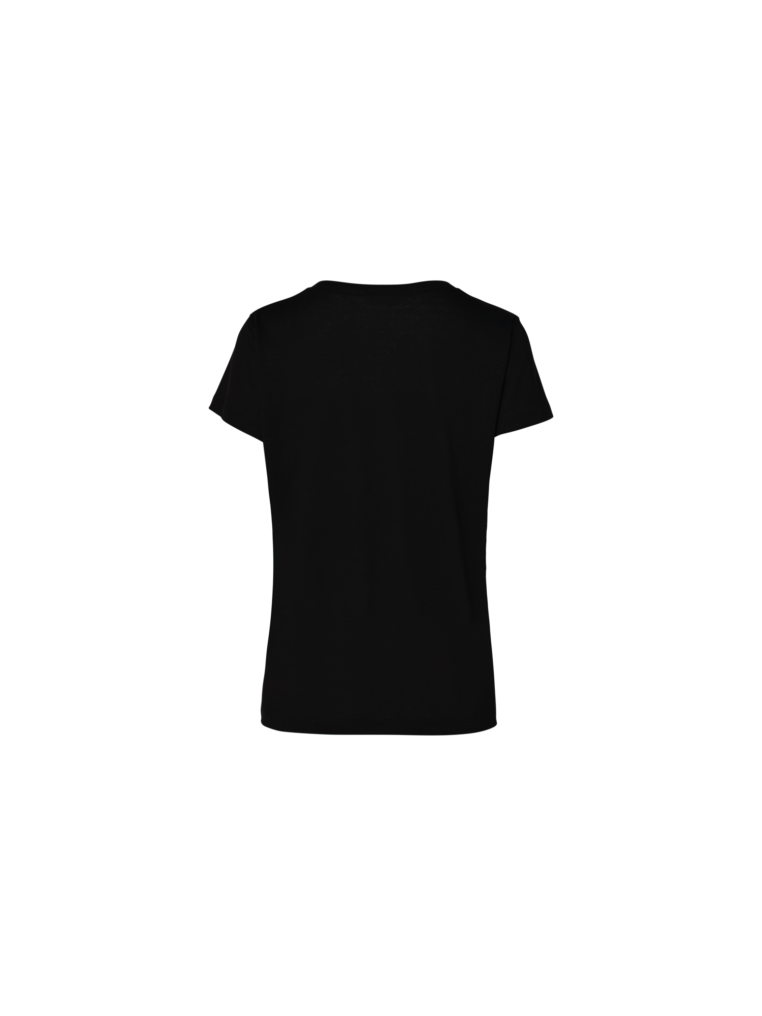 Designer Linen Jersey T-Shirt - black