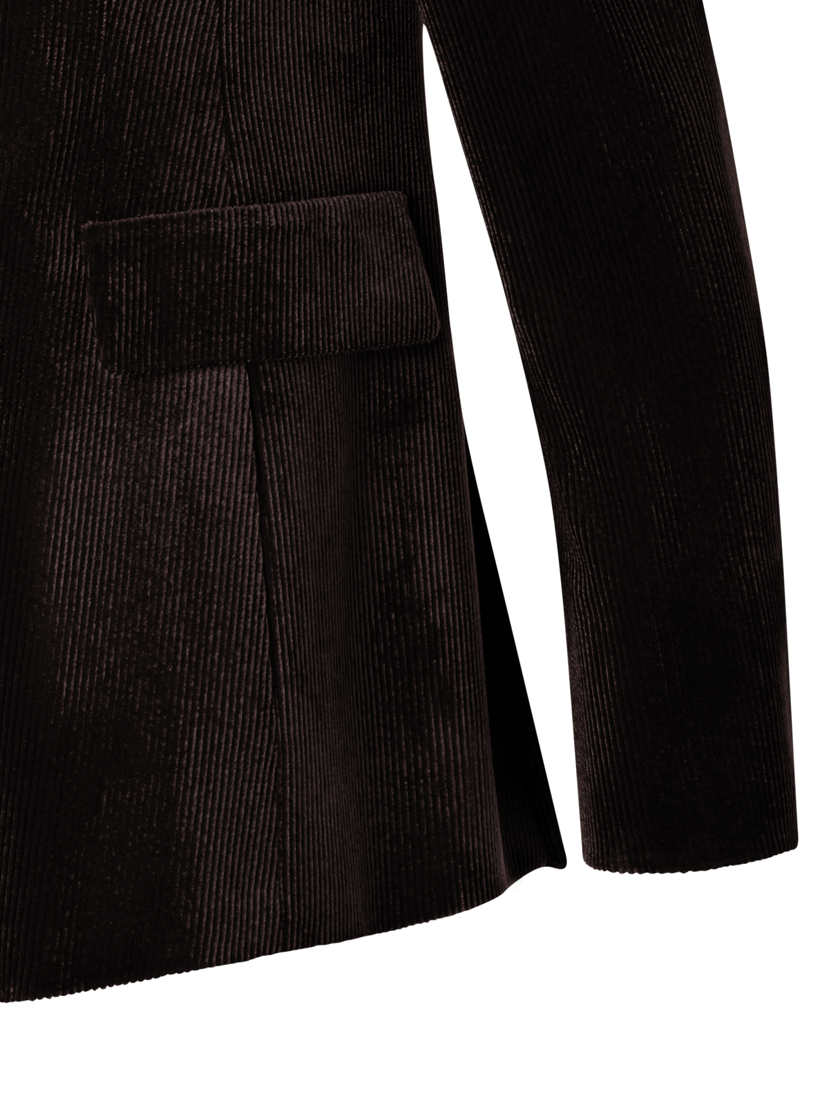 Designer Jacket in Fluid Corduroy - brown