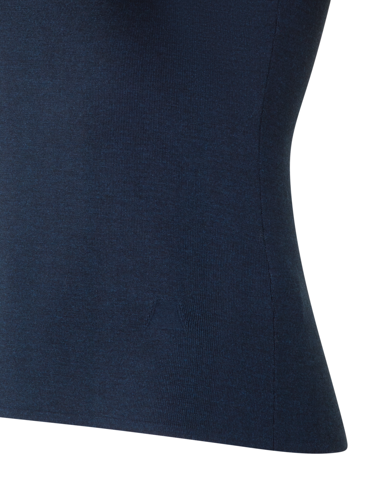 Designer Knit Tank Top in Silk Stretch - neutral - navy - blue