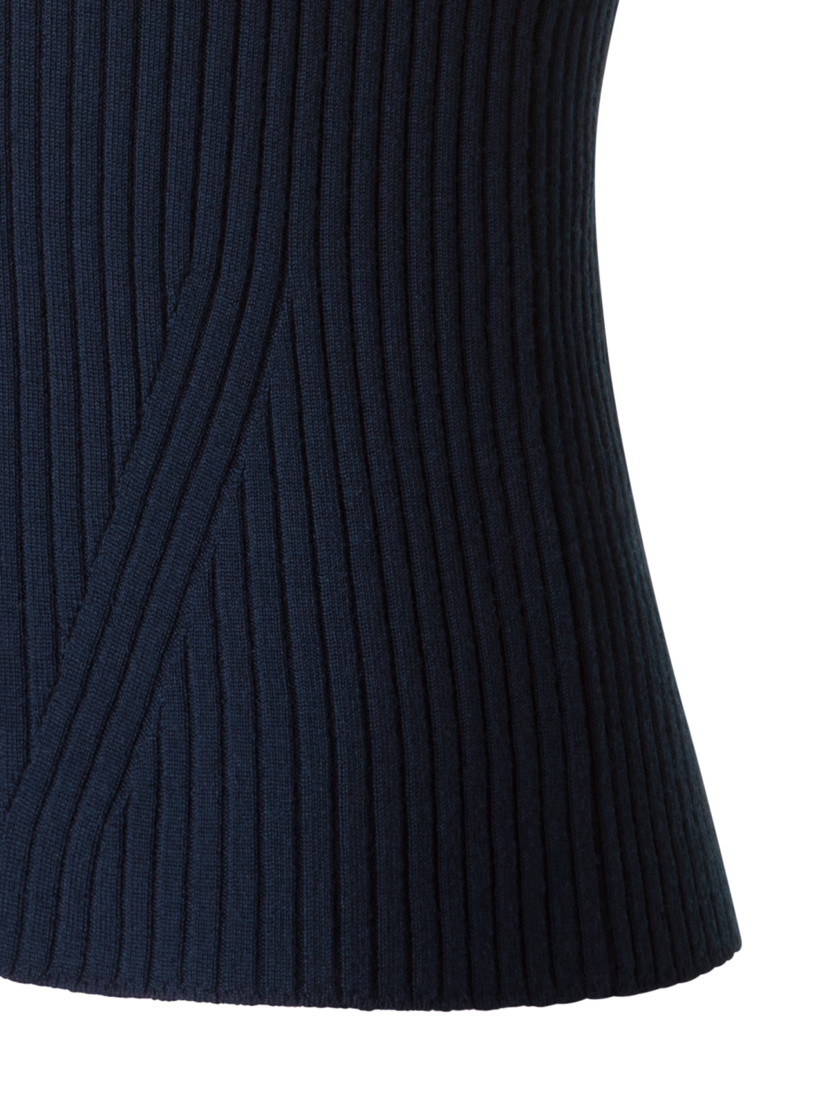 Designer Short Sleeve Sweater in Merino Wool - neutral - navy - blue