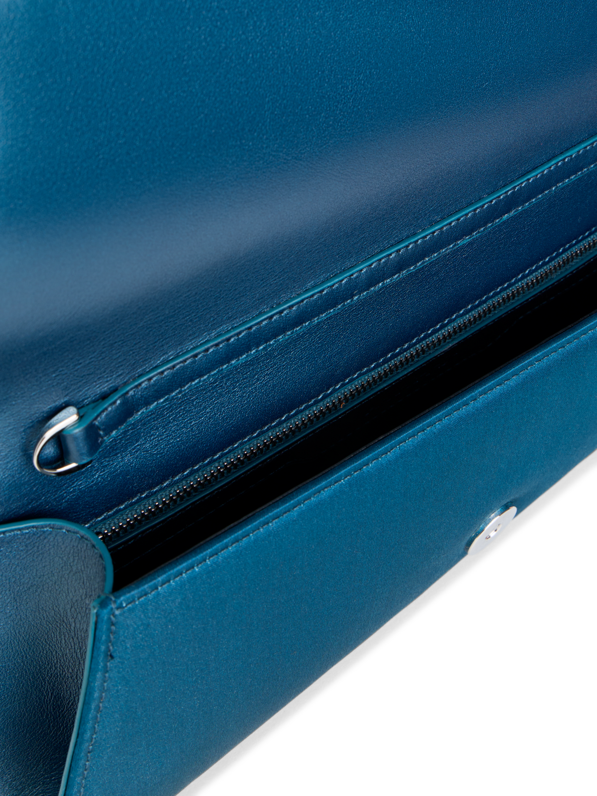 Designer Anouk Small Trapezoid Clutch - blue