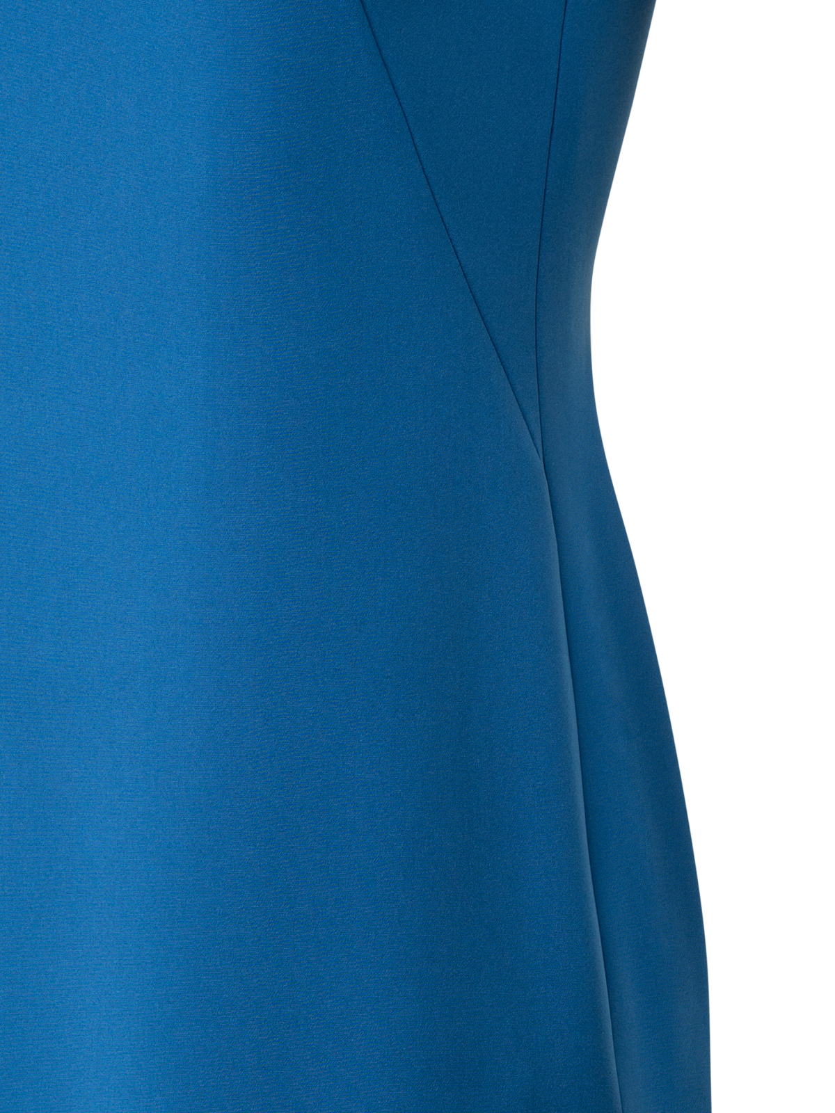 Designer Sheath Dress in Silk Crêpe Stretch - blue