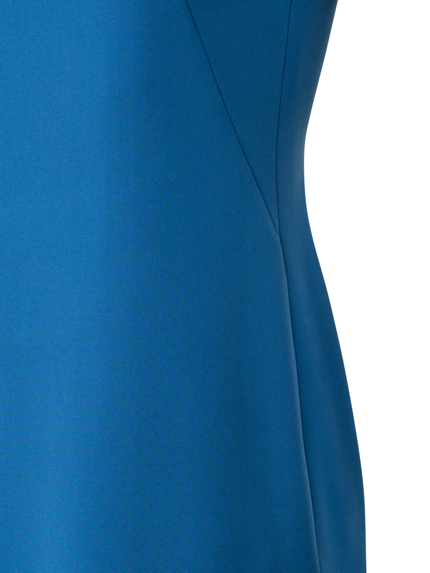 Designer Sheath Dress in Silk Crêpe Stretch - blue