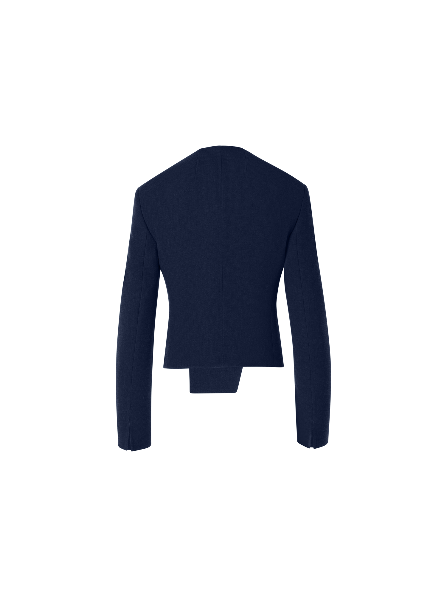 Designer Hemilio Short Jacket in Wool Double-Face - blue