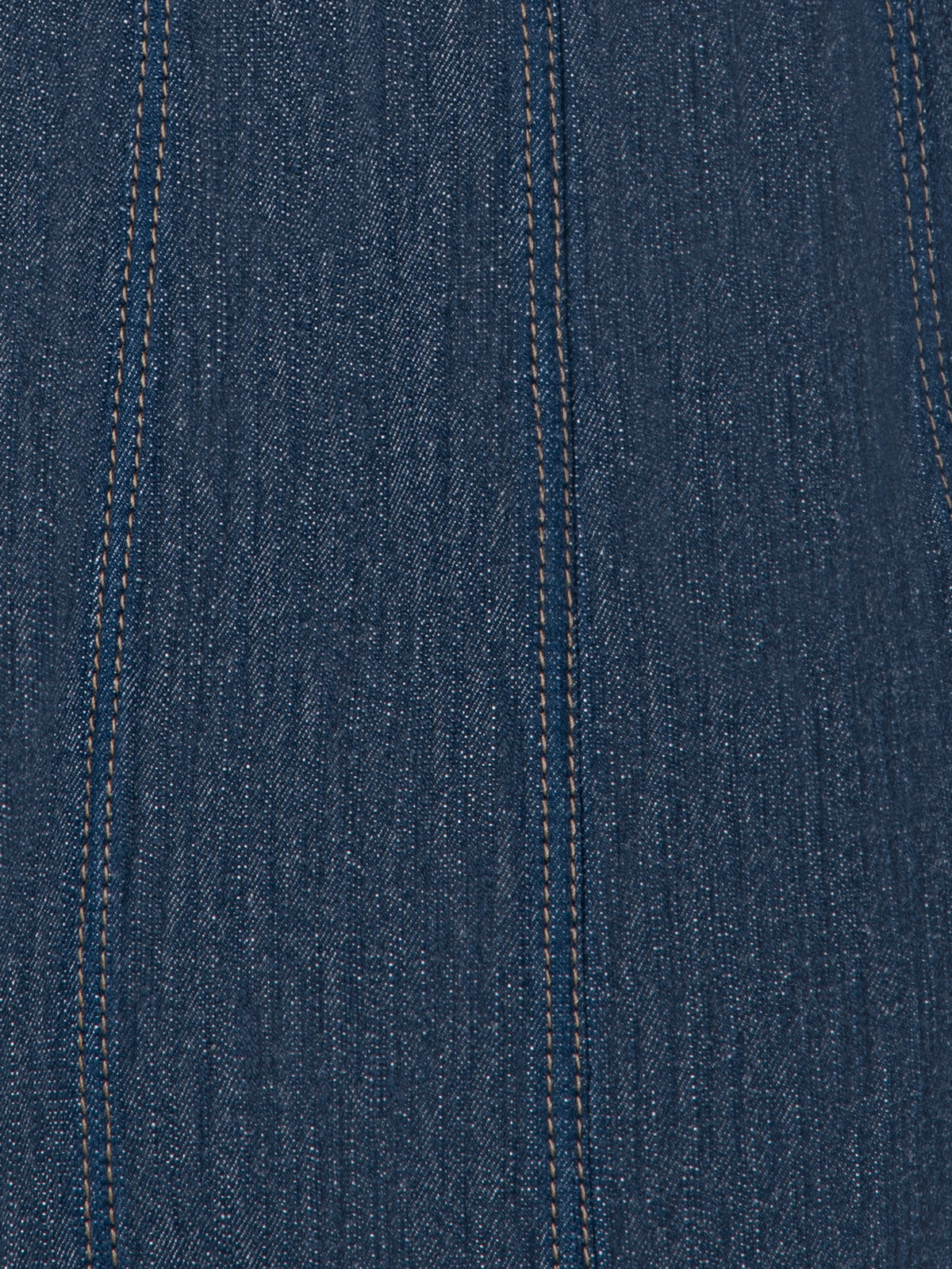 Designer Short Denim Dress with Polo Collar - navy - blue