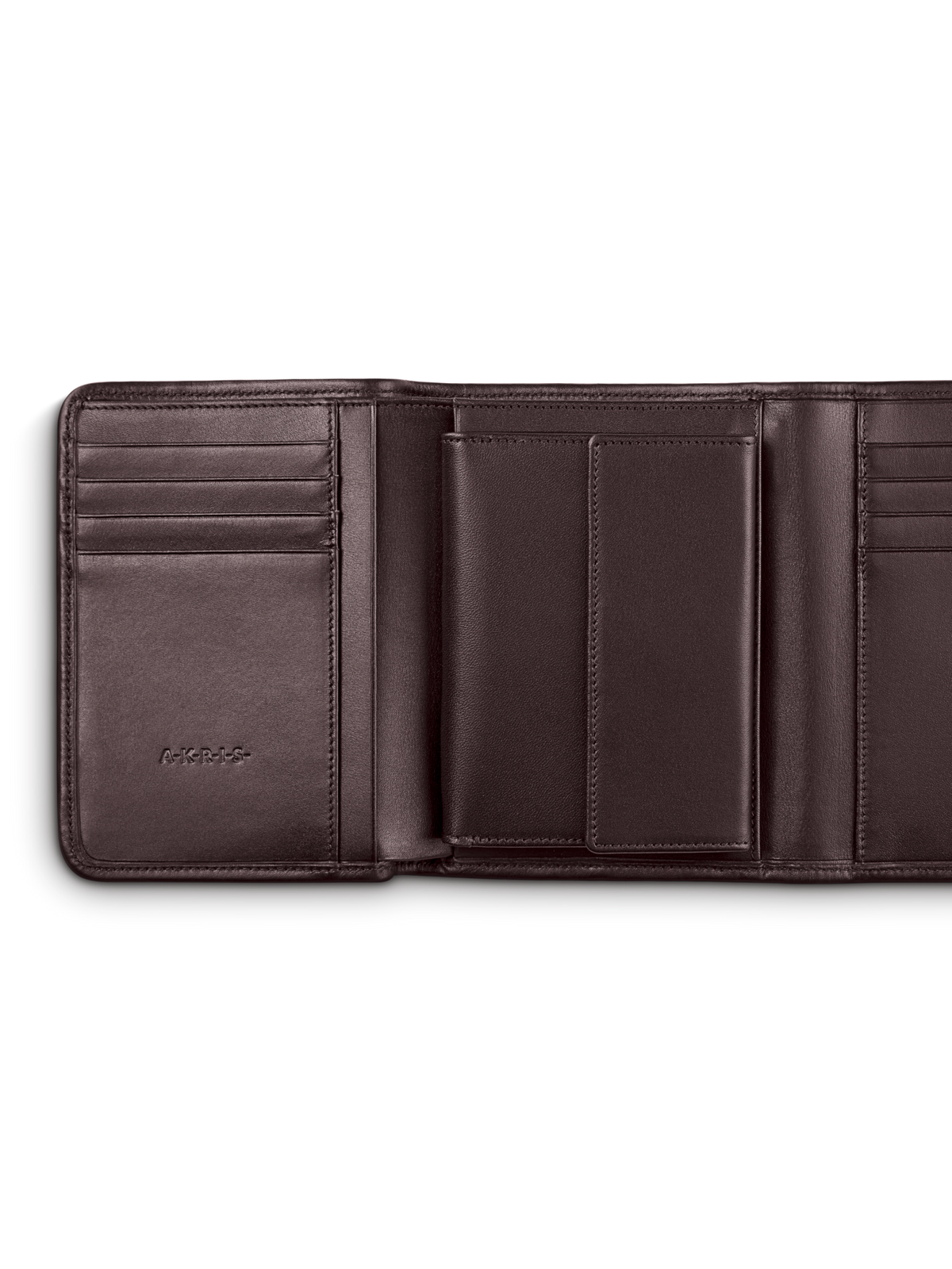 Designer Tri-Fold Wallet in Horsehair Fabric - purple