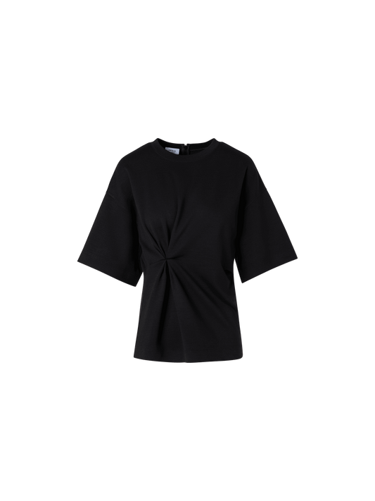 Designer Short-Sleeve Punto Dot T-Shirt - black