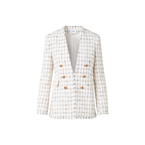 Long Chunky Tweed Jacket