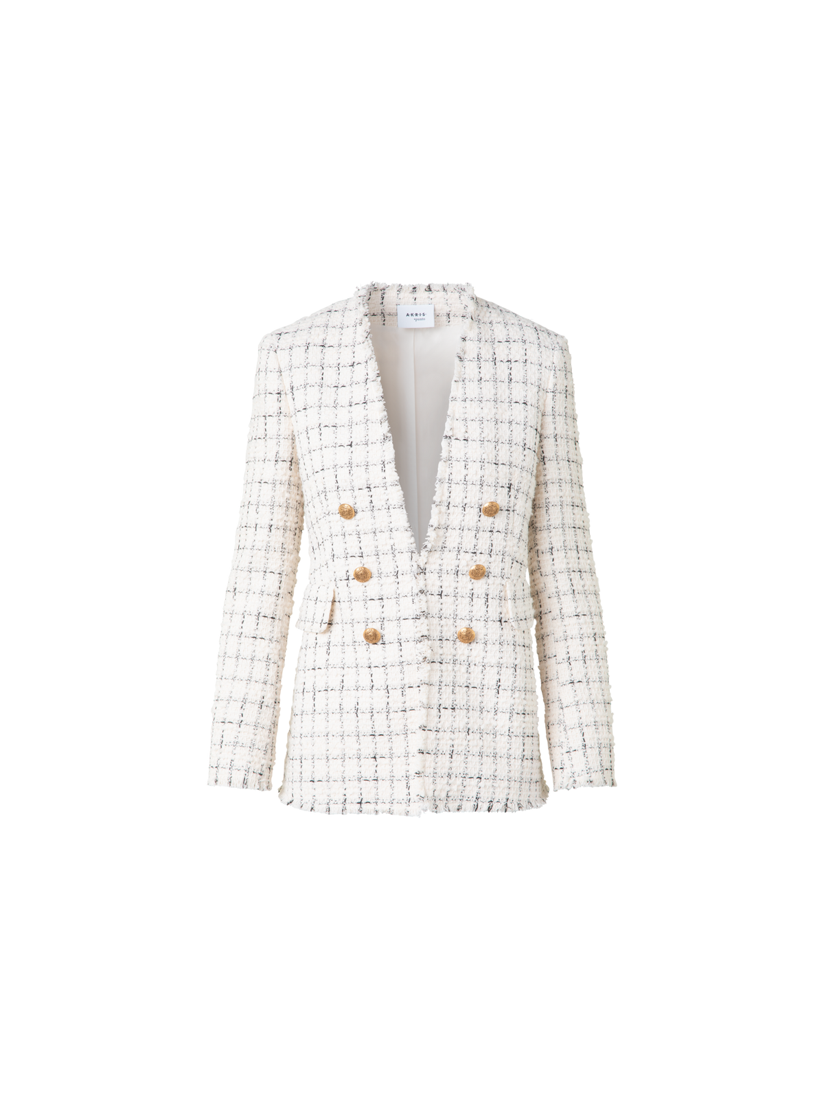 Long Chunky Tweed Jacket – Akris Inc. Long Chunky Tweed Jacket – Akris Inc.