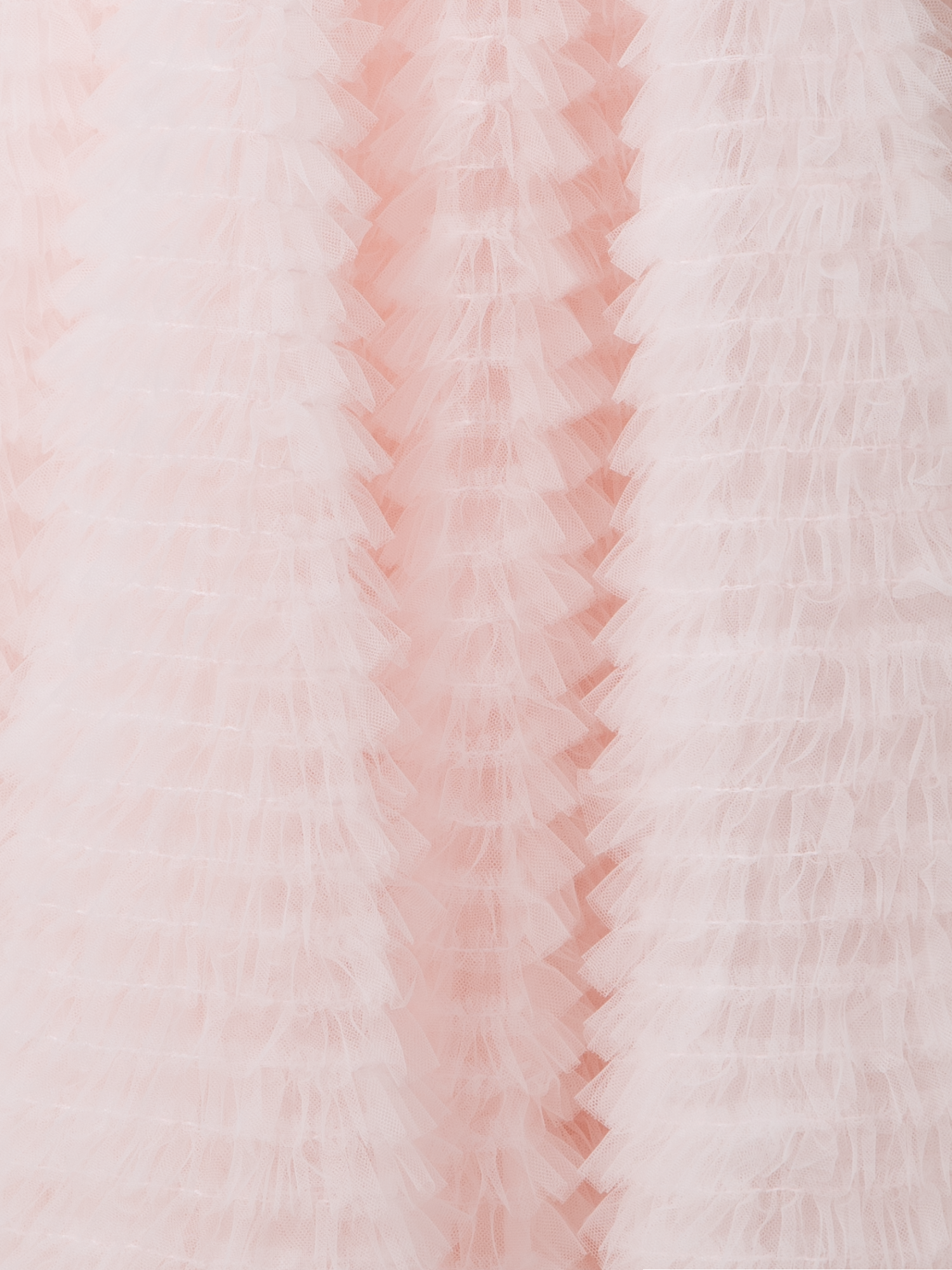 Designer Ruched Tulle Maxi Skirt - pastel - pink