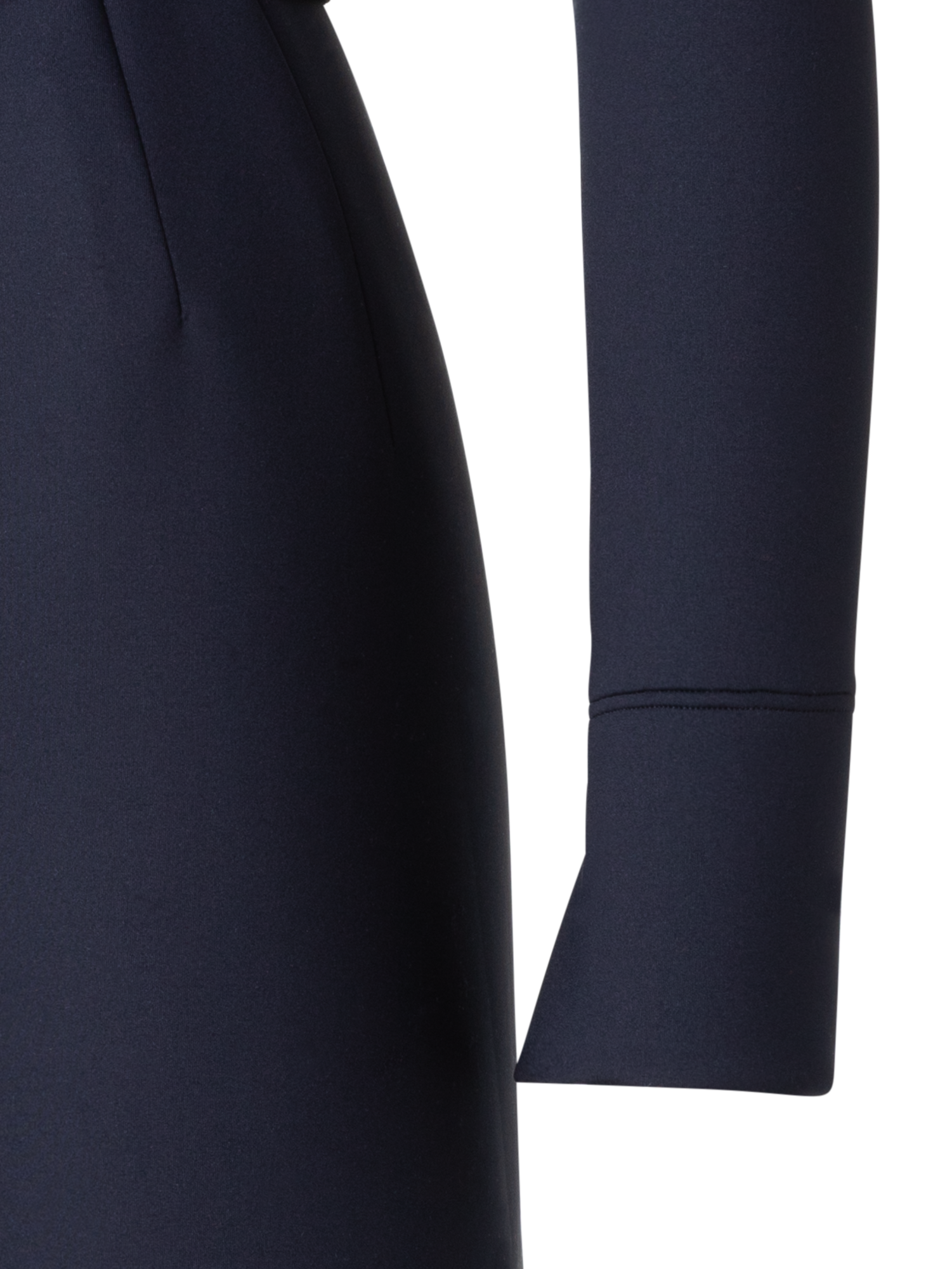 Designer Techno Neoprene Dress - black