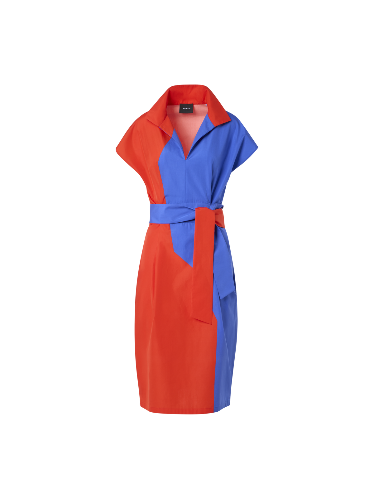 akris shirt dress Akris Belted Stretch Cotton Denim Shirtdress